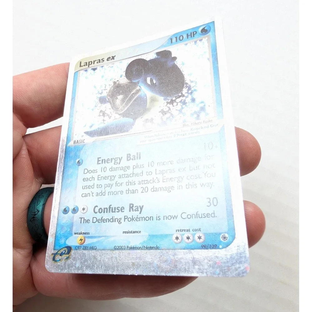 HOLO SWIRL Lapras EX 99/109 LP Ruby & Sapphire Vintage Pokemon TCG
